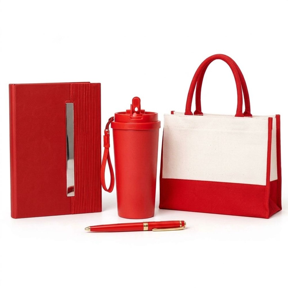 Notebook, bottle & tote set