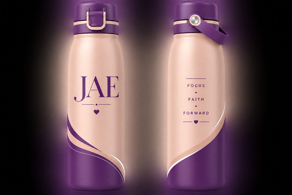 Personalised water bottle