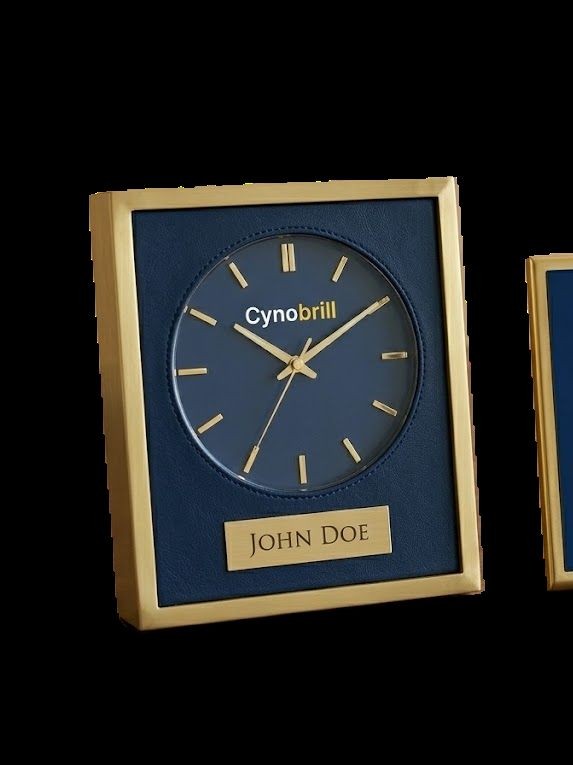 Personalised desk clock